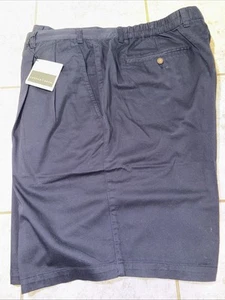Cutter & Buck men's shorts pleated 48T Navy golf dress Chino - NWT - Picture 1 of 8
