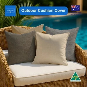 Outdoor Waterproof Cushion Cover Eterna Warwick Fabric Pillow Sofa Decor - Picture 1 of 9