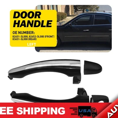 Задняя и передняя левая наружная дверь для 2006-2011 Azera ручка пластиковая грунтовка Hyundai - Изображение 1 из 4