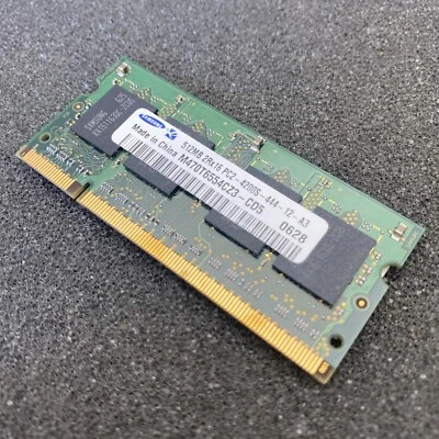 Samsung 512MB 2Rx16 PC2 4200S 444 533Mhz DDR2 M470T6554CZ3 - CD5 Laptop RAM - Image 1 of 3