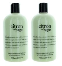 Philosophy Citron and Sage 16oz Shampoo Shower GEL Bubble Bath