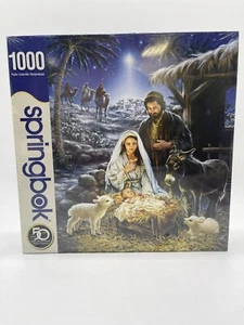 Springbok Savior Is Born 1000pc Jesus Christmas Nativity Puzzle NEW SEALED! - Picture 1 of 6