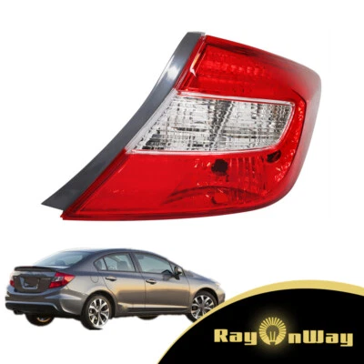 Conjunto de luces traseras laterales derecho pasajero Honda Civic 2012 4 puertas lámpara trasera Foto 1 de 4