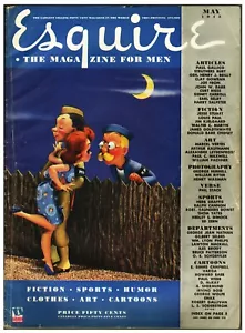 Vintage ESQUIRE MAGAZINE (May 1943) VARGA Pin Up WWII Art - Picture 1 of 5