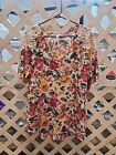 Stem & Vine  Floral Bell Sleeve Stretch Tunic Top Blouse Plus Size 1X