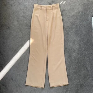 Shein High-waisted Bootcut Pants in Tan Women's Size XS/6 Good Condition - Picture 1 of 6