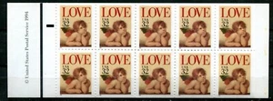 UNITED STATES 1995, LOVE: "ANGEL" by RAPHAEL, Scott 2959a X 2 in BOOKLET, MNH - Picture 1 of 2
