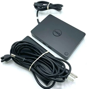 Dell WD15 K17A USB-C Docking Station K17A001 05FDDV - TESTED w/ AC ADAPTER!! - Picture 1 of 8
