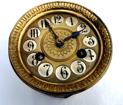 ancien mouvement de pendule cadran doré - Photo 1/4