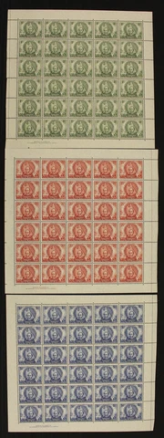Australia #203-205 Mint Sheets of 30 Cover