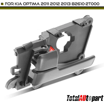 Manija de puerta interior tono plateado para Kia Optima 2011 2012 2013 lado del conductor delantero Foto 1 de 4