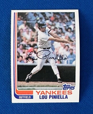 1982 TOPPS #538 LOU PINELLA NY YANKEES NM-MT or BETTER 69 ROY 3 TIME MGR OF YEAR - Image 1 of 4