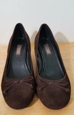 Zapatos de salón ECCO Dehli de gamuza café marrón 2,5 pulgadas suela flexible talla 37 Ecco 6/6,5 Foto 1 de 4
