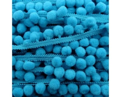 MEDIUM Pom Pom Trim 10mm Bobbles Best Quality Pompom Fringe Sewing Craft Edging - Image 1 of 4