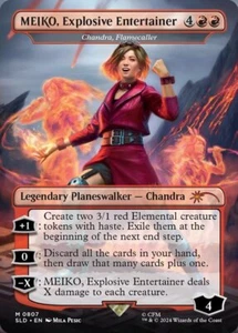 Magic The Gathering Chandra, Flamecaller 807 Secret Lair Miku Electric Entourage Mythic - Imagen 1 de 1