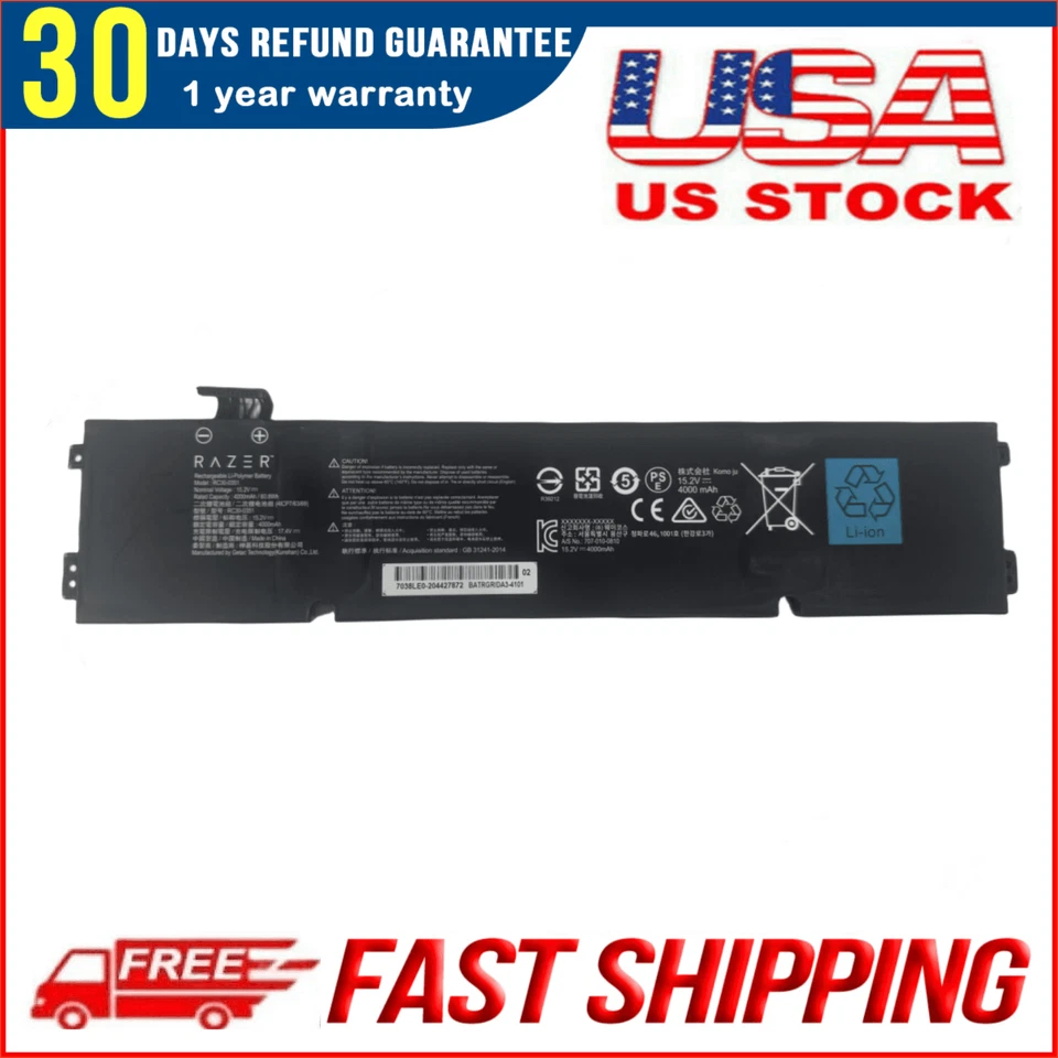 Nueva batería genuina para Razer Blade 15 Base 2021 RZ09-0369x RZ09-0351 RC30-0351 Foto 1 de 4
