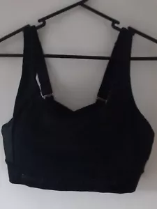Rockwear Sports Bra Womens Size 12 Soft Cup inserts Active Wear Wire free - Picture 1 of 14