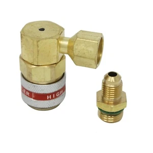 Adattatori Accoppiatore Rapido Gas R134A Alta Pressione Aria Condizionata A/C - Photo 1/4