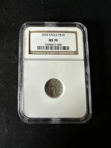 2003 $10 Statue of Liberty NGC MS70 - $10 Platinum Eagles - Picture 1 of 2