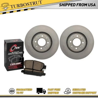 Kit de pastilhas de freio e rotores dianteiros centrais OE para Honda Civic Honda 1996-2005 - Imagem 1 de 4