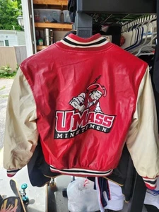 Vintage Steve & Barry's Kids Umass Minutemen Jacket Sz 10-12 - Picture 1 of 5