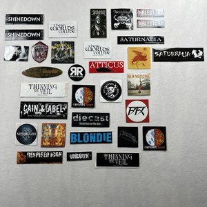 Lot 32 2000s Rock Metal Pop Music Bands Decal Vinyl Stickers Halestorm Shinedown - Picture 1 of 15