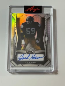 Leaf Metal Authentics 2025 con tarjeta automática Jack Ham 9/10 - Imagen 1 de 2