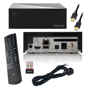 VU+ Zero 4K UHD Sat Digital HDTV Linux Receiver DVB-S2X + Wifi Stick HDMI Kabel - Bild 1 von 8