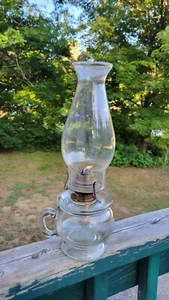 Lámpara protectora de aceite vintage mango de vidrio Pat .D. Sep 20 1870 - Imagen 1 de 21