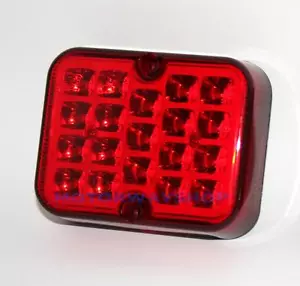 Car Van Truck Red LED Rear Fog Light Unit Auxiliary Lamp Bright Ring RCT495 12v - Picture 1 of 1