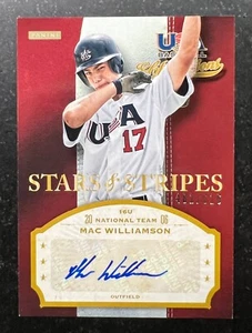 2013 USA Baseball Champions Stars and Stripes Signatures Mac Williamson 481/616 - Picture 1 of 2
