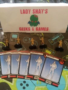 Star Wars Miniatures REBEL STORM 5 Rebel Officers 16/60 - Picture 1 of 2