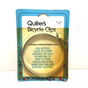 Dritz Quilter's Fahrrad Clips Halte Schlagrolle Chrom Federstahl Vintage NOS - Bild 1 von 4