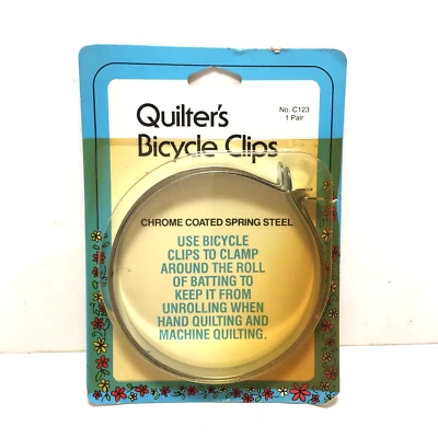 Dritz Quilter's 自行车夹固定击球辊镀铬弹簧钢老式全新陈货 — 第 1/4 张图片