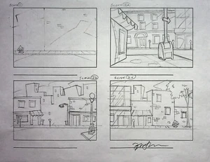The Pink Panther TOM SHANNON signiert 1993 Animation Produktion Zeichnung #TS - Bild 1 von 3