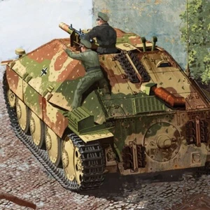 Kit Modelo Academy Hobby - 1/35 Jagdpanzer 38(t) Hetzer Versión Tardía y Tripulación Alemana - Imagen 1 de 6