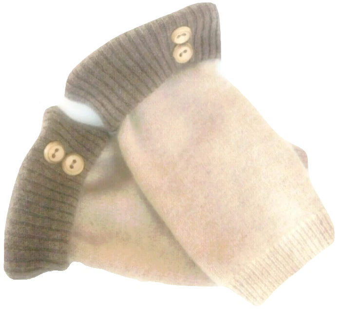 GUANTES SIN DEDOS MARRÓN TOSTADO 100% CACHEMIR TALLA ÚNICA S - M - L OS PUÑO Foto 1 de 2