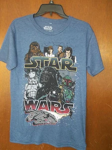 Star Wars large cast Solo Skywalker Fett Vader t-shirt NWT Small - Picture 1 of 2