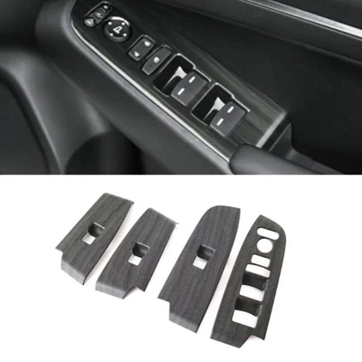 Cubierta de panel de interruptor de elevación de ventana de coche de grano de madera para Honda HR-V HRV 2022 2023 Foto 1 de 4