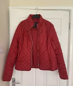 Ladies Red Musto Lightly Padded Jacket Size 16 - Picture 1 of 4