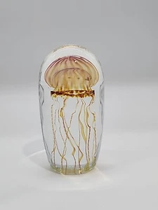 Richard Satava Art Glass Moon Jellyfish Sculpture Paperweight 1589-09 - Picture 1 of 6
