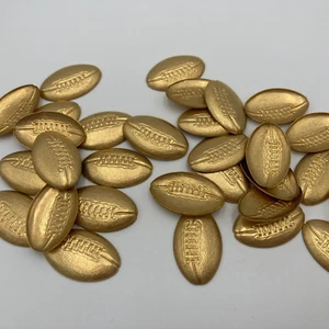 Football Brass Stampings used for Embellishments / Charms Arts & Crafts DIY - Picture 1 of 6