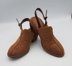 Sofft Euro Soft Damen 7 M braun geschlossene Zehe perforiert Fersenriemen Schuhe Booties - Bild 1 von 8