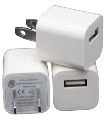 Bloque de carga de cubo de pared USB para teléfonos inteligentes puerto USB nuevo paquete de 3 Foto 1 de 3