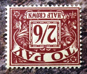GB 1958 - 2/6 Postage Due Inverted/WMK U/M GS946 - Picture 1 of 1