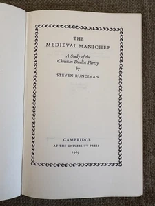 ๐ The Medieval Manichee โ Steven Runciman โ Cambridge 1969 HB Theology - Picture 1 of 24