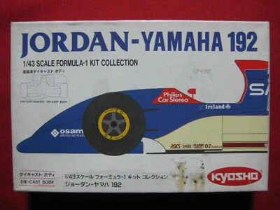 Jordan Yamaha 192 Diecast Metal Body 1/43 Scale Kyosho 1992 F1 Racing Model Kit - Image 1 of 3