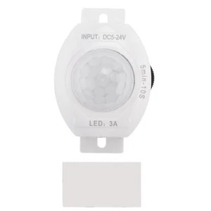 PIR Infrared Motion Sensor Detector DC5-24V Auto on Off Switch Home1472 - Foto 1 di 10