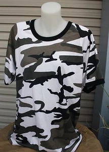 T-SHIRT ADULTS URBAN CAMO CREW NECK - specials priced to clear - Picture 1 of 1