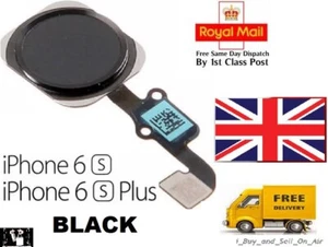 For iPhone 6S & 6S Plus Home Button Flex Cable Replacement BLACK. FAST & FREE - Picture 1 of 2